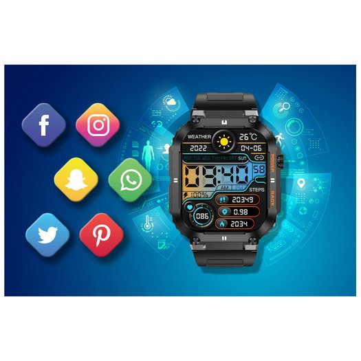 Išmanusis laikrodis vyrams Gravity GT6-1 - Skambinimo funkcija, MONITOR SNU (sg020a)