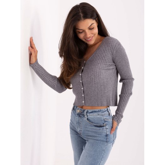Sweter-PM-SW-R1639.27-ciemny szary 1