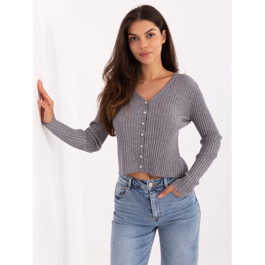 Sweter-PM-SW-R1639.27-ciemny szary 2