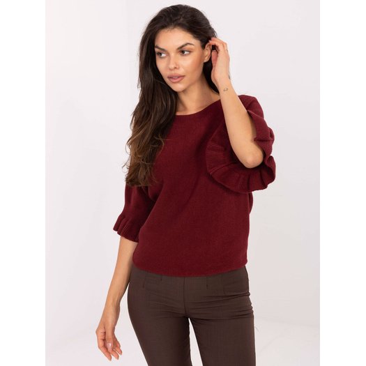 Sweter-IT-SW-99244.65-bordowy 3