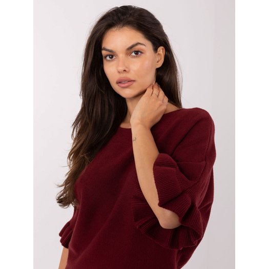 Sweter-IT-SW-99244.65-bordowy 1
