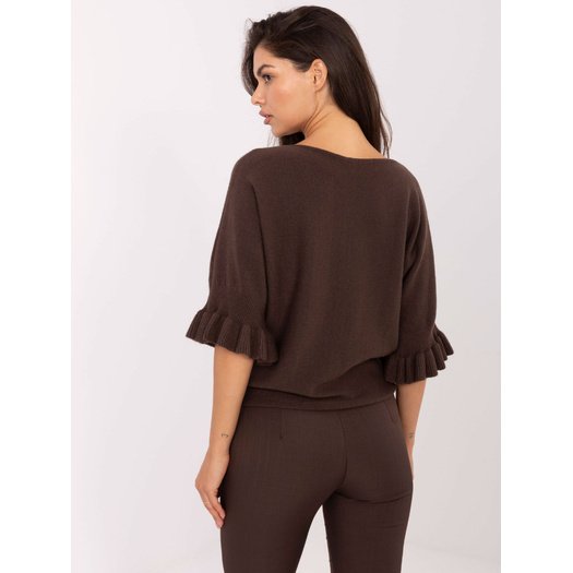 Sweter-IT-SW-99244.65-ciemny brązowy