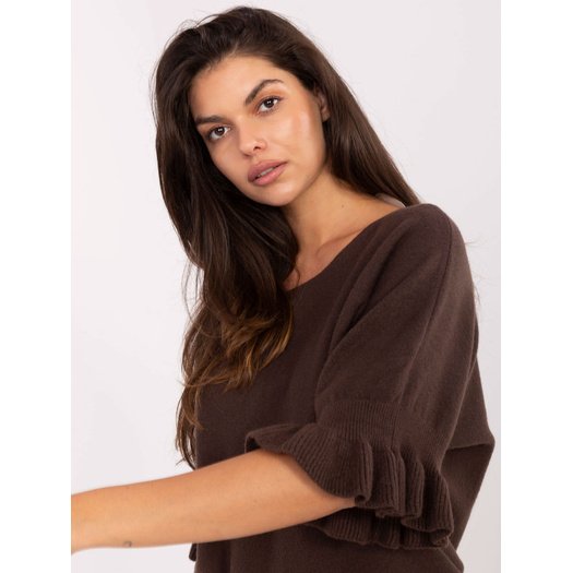 Sweter-IT-SW-99244.65-ciemny brązowy 2