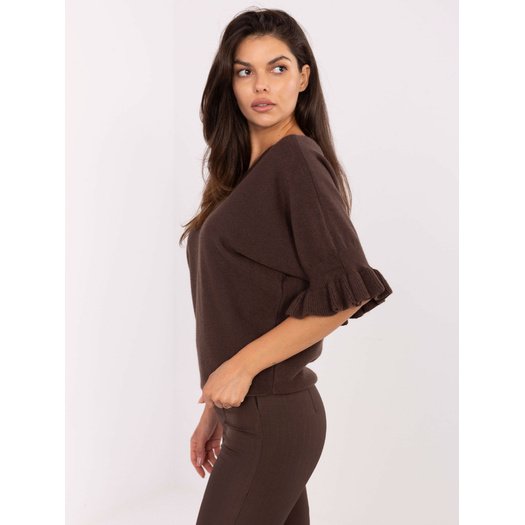 Sweter-IT-SW-99244.65-ciemny brązowy 3