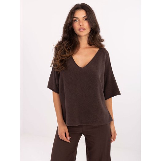 Sweter-IT-SW-2202.52-ciemny brązowy 1