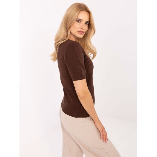 Sweter-PM-SW-PM-5053.39-ciemny brązowy 3