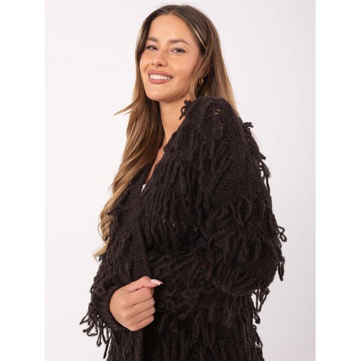 Sweter-MI-SW-0820.85-ciemny brązowy