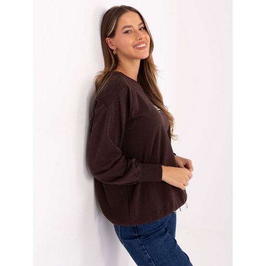 Bluza-RV-BL-A870.45-ciemny brązowy 2