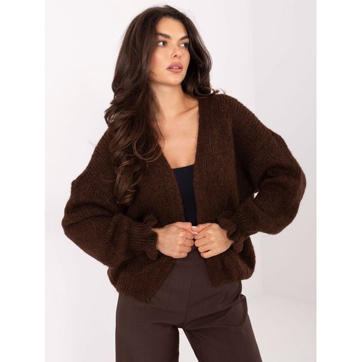 Sweter-MI-SW-0904.82-ciemny brązowy 3