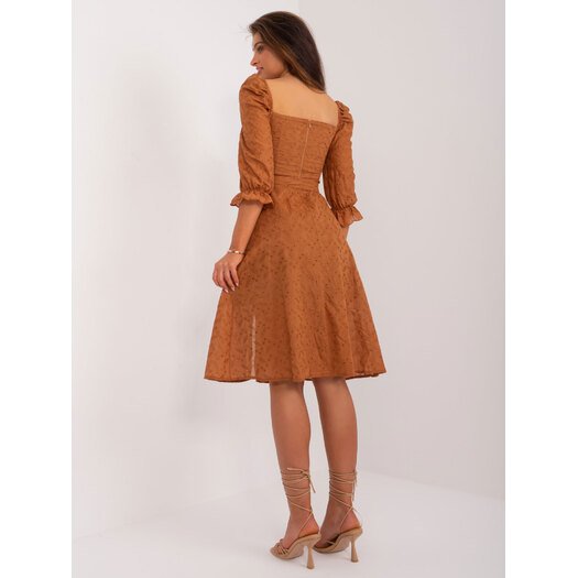 Sukienka-LK-SK-509372.45-jasny brązowy