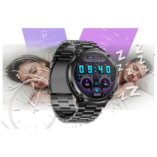 SMARTWATCH MĘSKI GRAVITY GT21-1 - BLUETOOTH CALL, DODATKOWY PASEK (sg025a)