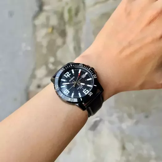Laikrodis vyrams CASIO MTP-VD01BL-1B (zd169d) + BOX