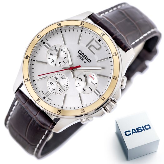 Laikrodis vyrams CASIO Laikrodis vyrams MTP-1374L-7AVDF (zd064a) + BOX