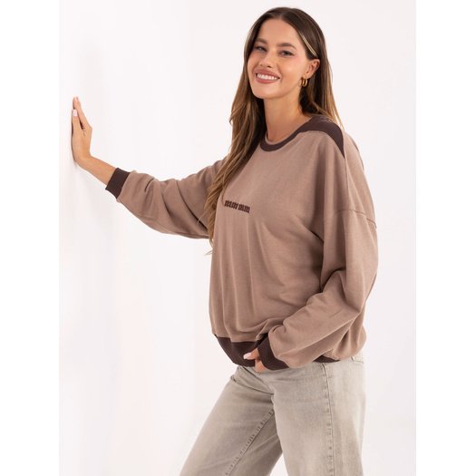 Bluzka-RV-BZ-A878.51-ciemny bezowy