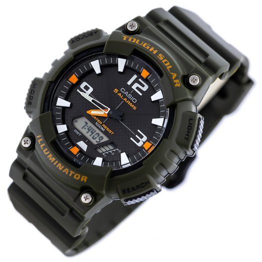 Laikrodis vyrams CASIO AQ-S810W-3AV (zd044k) - SOLAR POWERED + BOX