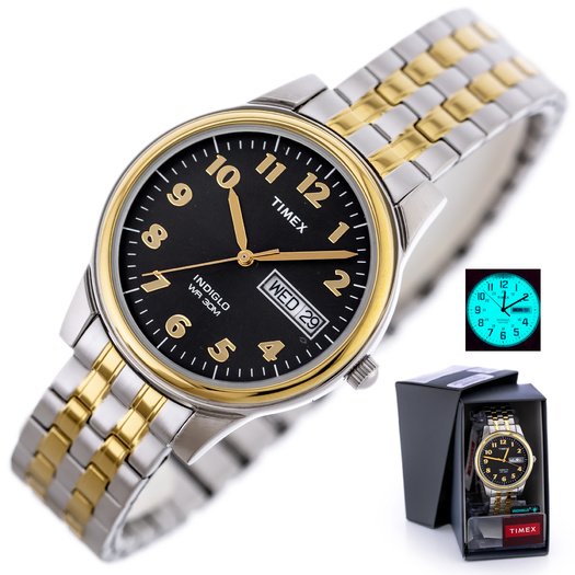 Laikrodis vyrams TIMEX Charles Two-Tone T26481 + BOX (zt154a)