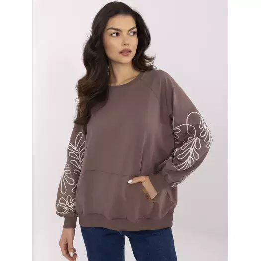 Bluza-RV-BL-9972.10X-ciemny brązowy 2