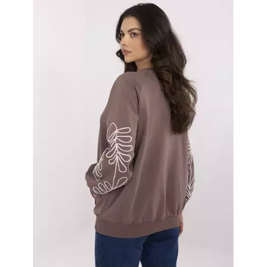 Bluza-RV-BL-9972.10X-ciemny brązowy 1