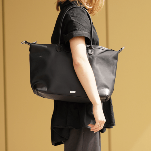 Nylonowa Torba damska shopper Solier FB48 Lestia granatowa 4