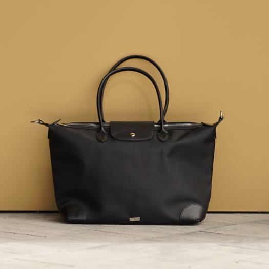 Nylonowa Torba damska shopper Solier FB48 Lestia granatowa 1