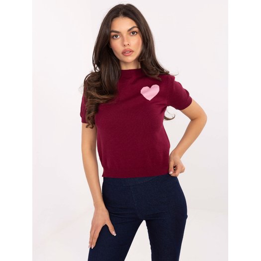 Sweter-IT-SW-93007.26-bordowy 3