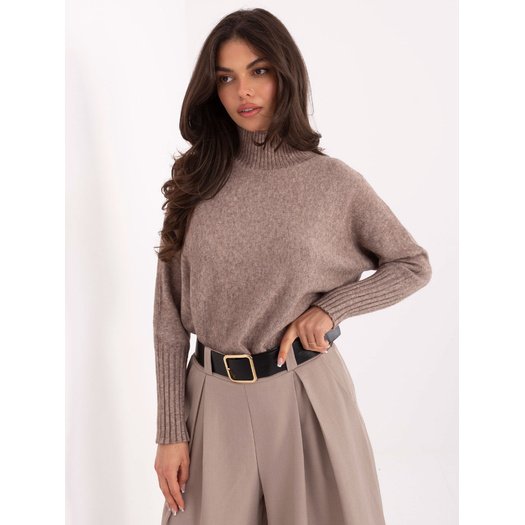 Sweter-IT-SW-8003.18P-ciemny bezowy 1
