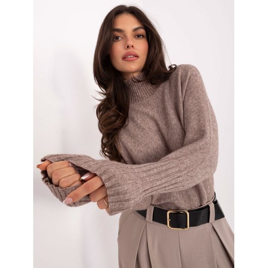 Sweter-IT-SW-8003.18P-ciemny bezowy 2