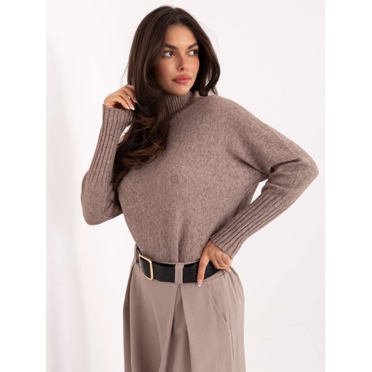 Sweter-IT-SW-8003.18P-ciemny bezowy