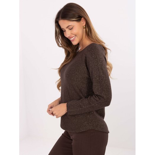 Sweter-IT-SW-0110.84-ciemny brązowy 2