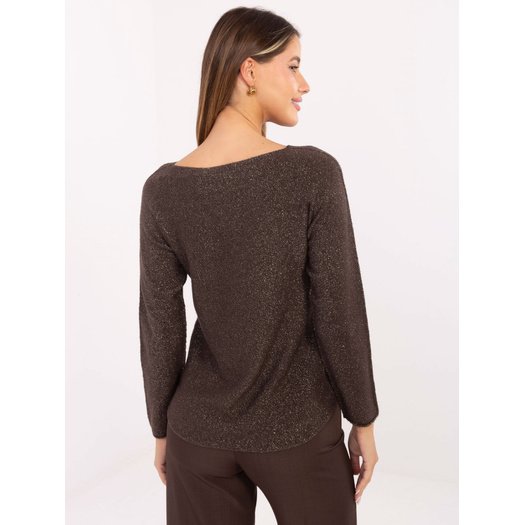 Sweter-IT-SW-0110.84-ciemny brązowy 1