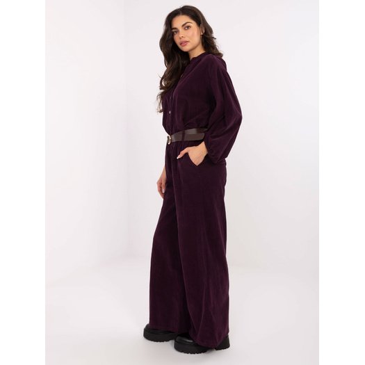 Spodnie-IT-SP-25782.73-ciemny fioletowy 3