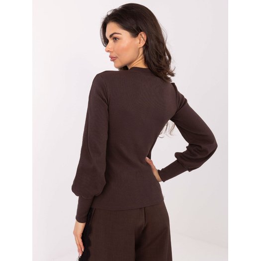 Bluzka-RV-BZ-5223.15-ciemny brązowy 2