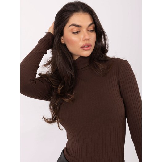 Bluzka-RV-BZ-A1046.75-ciemny brązowy