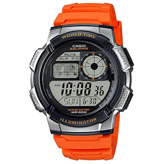 ZEGAREK MĘSKI CASIO AE-1000W 4BV (zd073d) - WORLD TIME + BOX