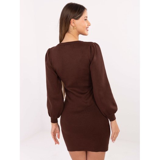 Sukienka-PM-SK-YIS1063.17-brązowy 3