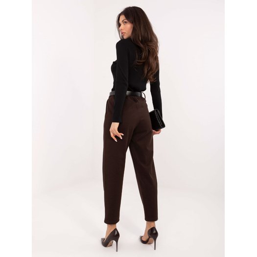 Spodnie-IT-SP-FL9767.81-ciemny brązowy 1