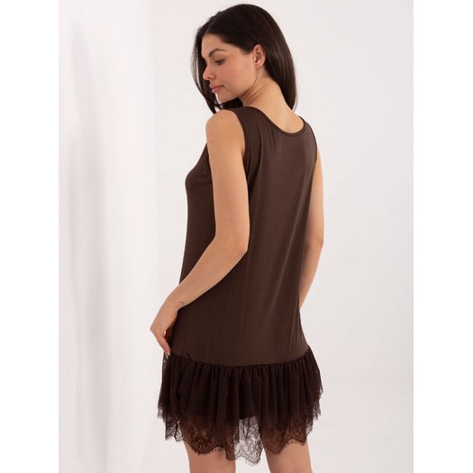 Sukienka-MI-SK-A409.53-ciemny brązowy 3