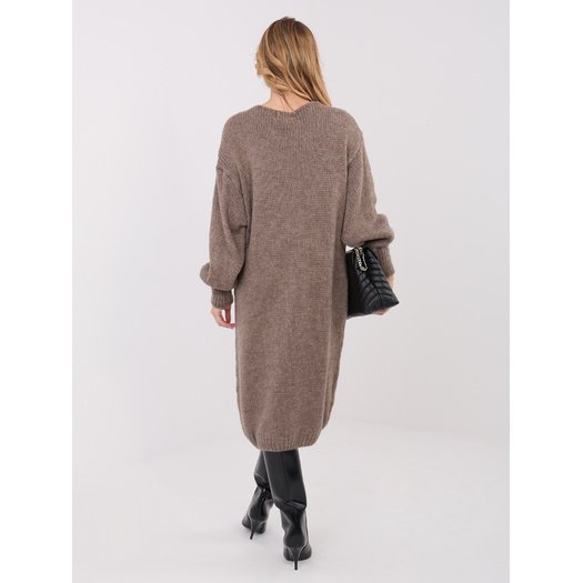 Sukienka-IN-SK-5962.22-ciemny bezowy