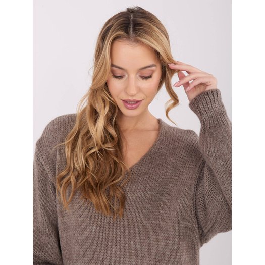 Sukienka-IN-SK-5962.22-ciemny bezowy 1