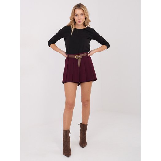 Szorty-IT-SN-FL8757.52-bordowy 3