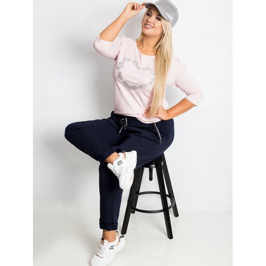 Spodnie dresowe-RV-DR-4765.52-granatowy 3