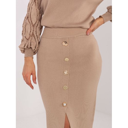 Spódnica-PM-SD-YIS1059.71-ciemny bezowy 3