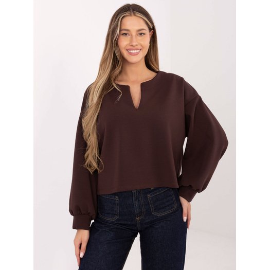 Bluza-MJ-BL-H2412.26-ciemny brązowy