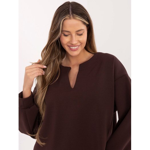 Bluza-MJ-BL-H2412.26-ciemny brązowy 2