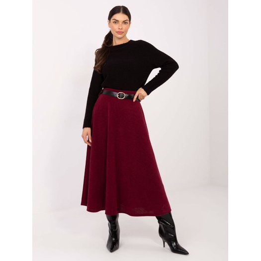 Spódnica-IT-SD-FL9850.12-bordowy 3