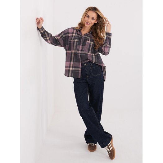 Koszula-D71720Z11085B-szaro-r&oacute;żowy 1