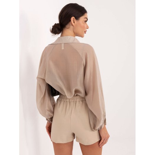 Szorty-IT-SN-FL8755.20P-beżowy 2