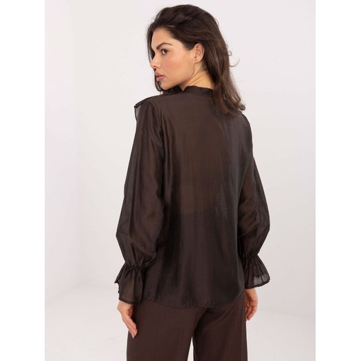 Koszula-IT-KS-28883.80-ciemny brązowy 1