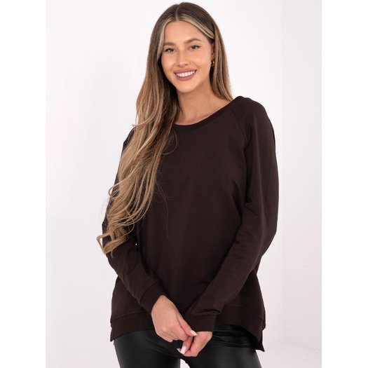 Bluza-RV-BL-5850.11X-ciemny brązowy