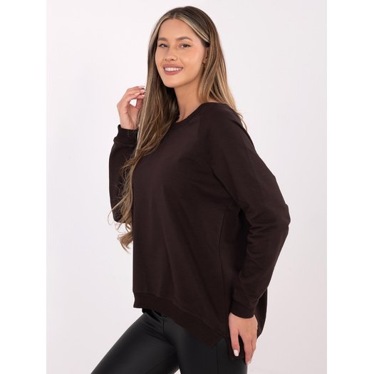 Bluza-RV-BL-5850.11X-ciemny brązowy 1